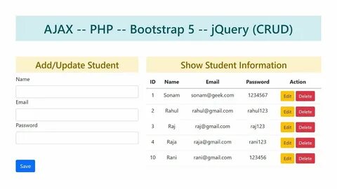 Bootstrap ajax