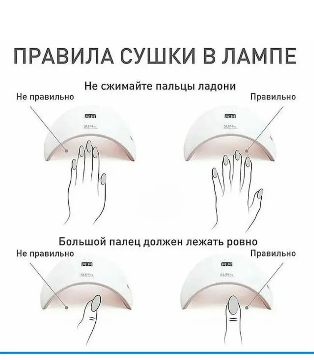 Не держится база. Как правильно сушить ногти в лампе. Схема наращивания ногтей. Схемы моделирования ногтей. Положение рук в лампе.