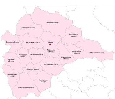 Крупные города центрального региона