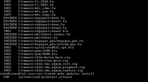 Compile kernel
