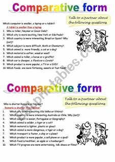 Comparison questions