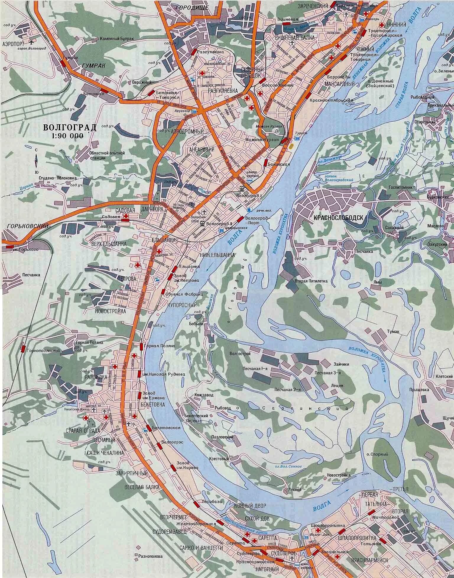 Карту волгоград кировский