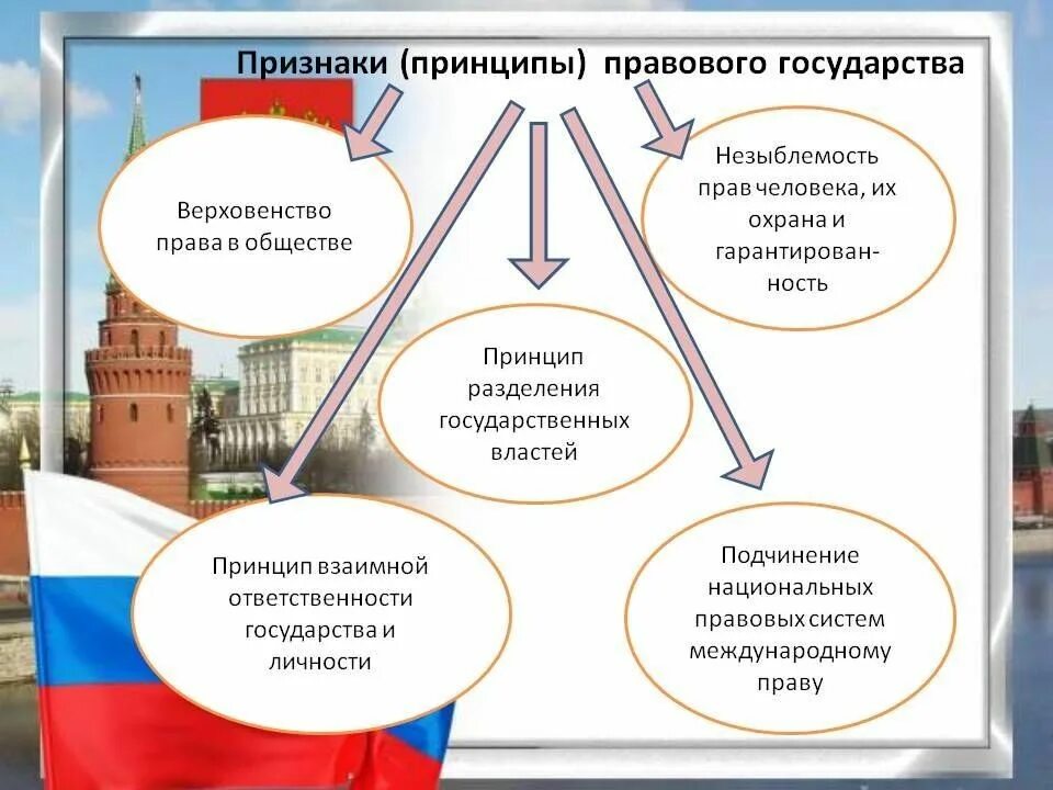 Правовое государство. Признаки правового государства. Организация власти в демократическом обществе