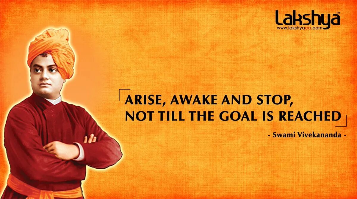 It was not till. Свами вивекананда карма йога. arise awake and stop not till the goal is reached. lakshya.