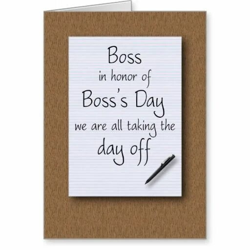 My boss day. National Boss Day. Card for Boss. Happy Boss Day. Birthday Card for a colleague.