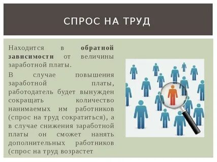 Спросом на труд называют