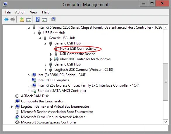 Intel 6 series c200 series chipset. Virtual USB Bus Enumerator. USB Driver Nokia 925. Intel(r) 6 Series/c200 Series Chipset Family USB enhanced host Controller - 1c26. Microsoft device Association root Enumerator.