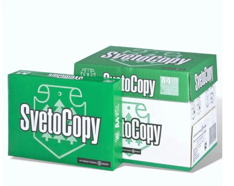 Бумага офисная, для печати, для принтера, SvetoCopy, А4, 2500 листов ( 5 пачек )