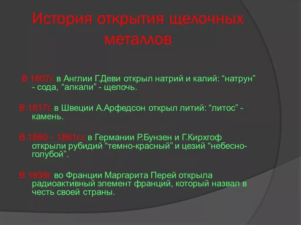 История открытия лития. История открытия металлов. Открытие щелочных металлов. История открытия щелочных металлов. Открытие щелочноземельных металлов.