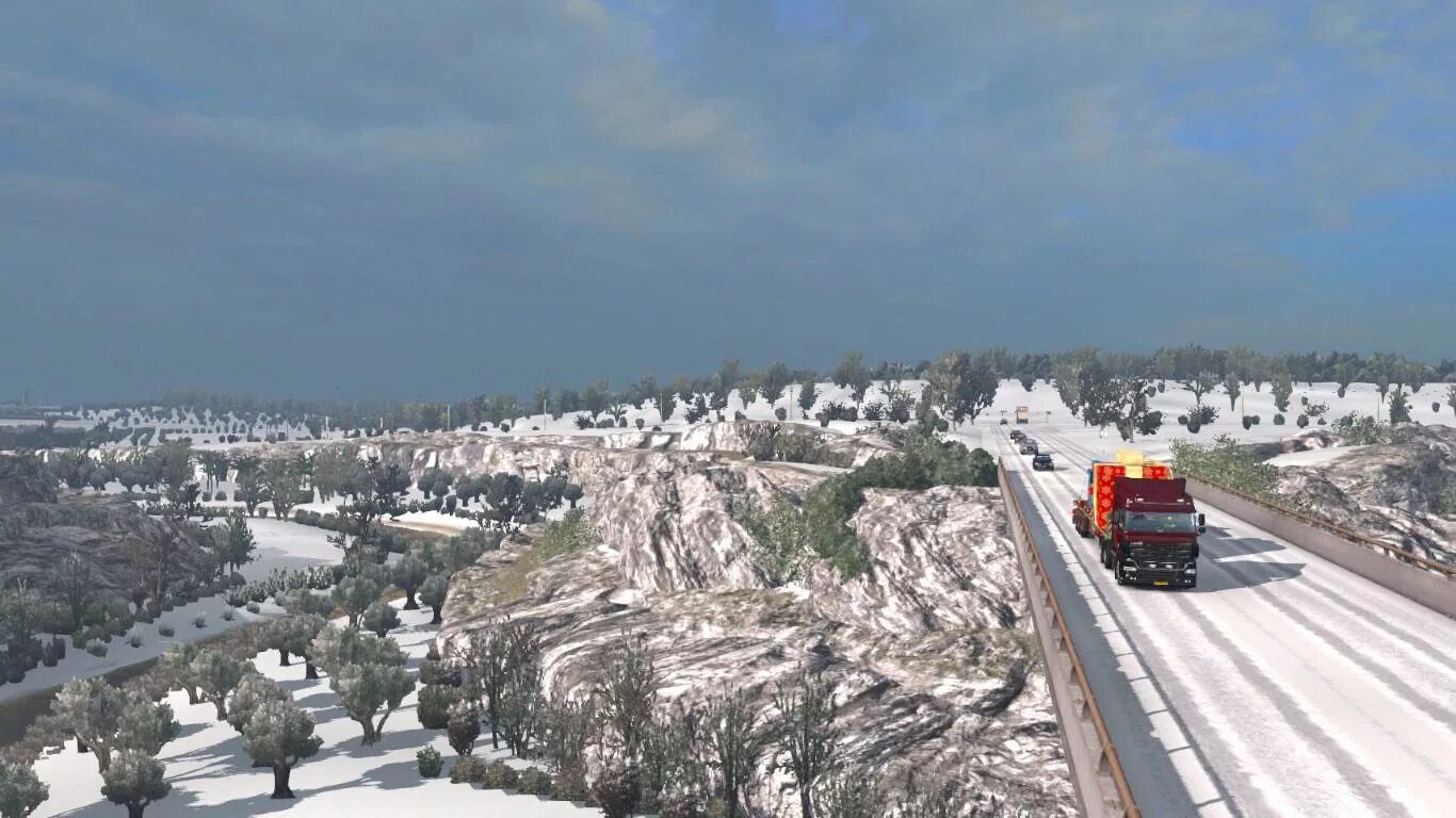 Мод на зиму для етс 1.49. Euro truck simulator 2 realistic graphics mod. мод realistic graphics mod версия 5.2 для euro truck simulator 2 (v1.39.x). зимний мод graupel dl. дополнительный аддон на тяжёлую зиму етс 2.