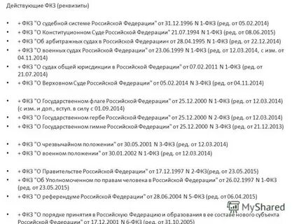 Реквизиты федерального закона