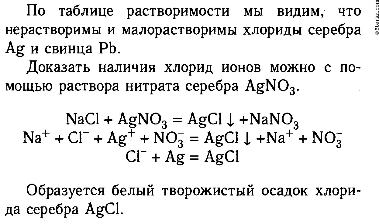 Хлорид натрия плюс хлорид серебра