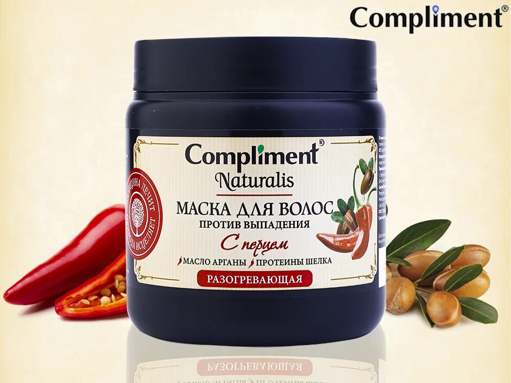 Compliment Naturalis маска для волос 500мл с перцем. Compliment Naturalis маска для волос 3 в 1 с перцем. Compliment Naturalis маска для волос 3в1 с перцем, 500 мл. Compliment Naturalis маска д/волос 3 в 1 с перцем 500мл.. Маска для волос compliment с перцем отзывы