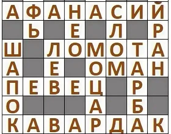 Аиф 33 ответы на кроссворд