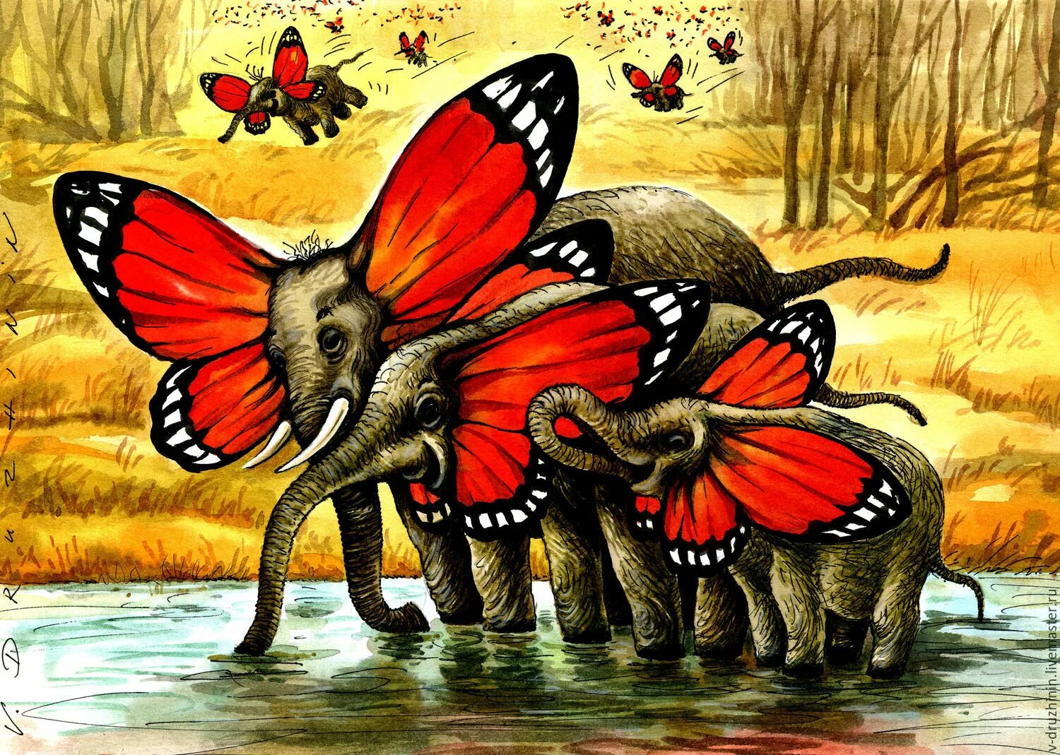 Elephant butterfly. Слон бабочка. Слоны и бабочки. Картина слон и бабочка. Слоненок с бабочкой арт.