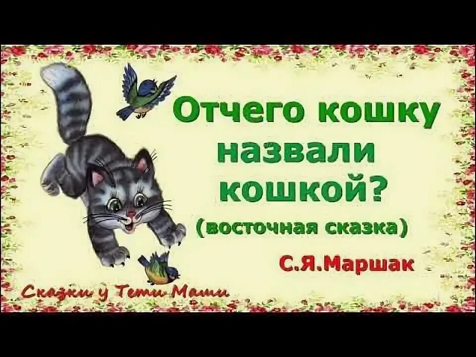 Отчего кошку назвали кошкой сказка Самуила Маршака. Отчего кошку назвали кошкой. Отчего кошку назвали кошкой Маршак иллюстрации. Почему кошку зовут кошку