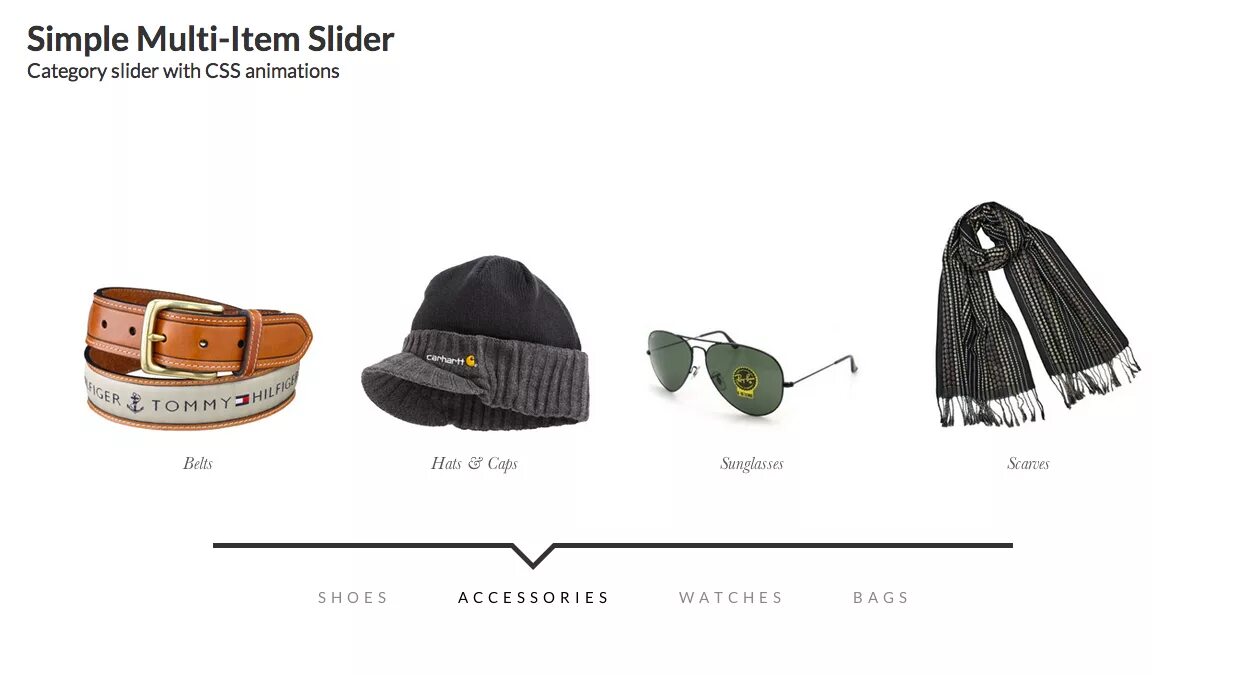 Simple items. Simple items