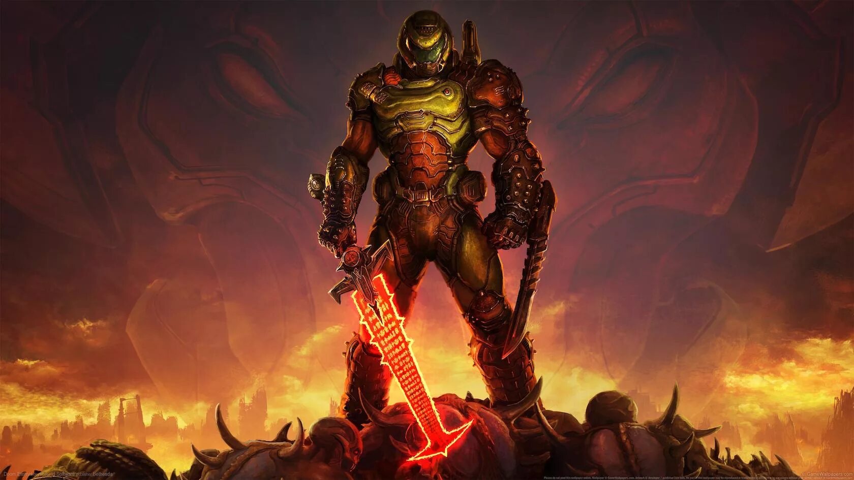 Doom eternal the only thing. Палач рока Doom. Doom 2016 палач рока. Думгай дум Этернал.