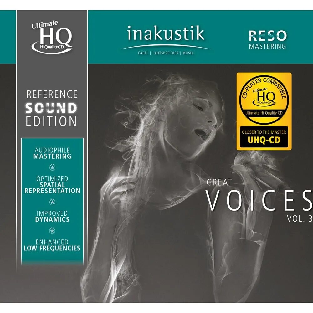 Vol 03. Inakustik CD. Great Voice. In-Akustik reference Sound Edition.. Inakustik various - die stereo hortest LP.