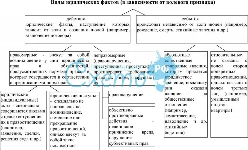 Юридические факты зависящие от воли человека. Классификация юридических фактов по характеру последствий. Виды юридических фактов схема. Структура юридического факта. Примеры юридических фактов по характеру последствий.