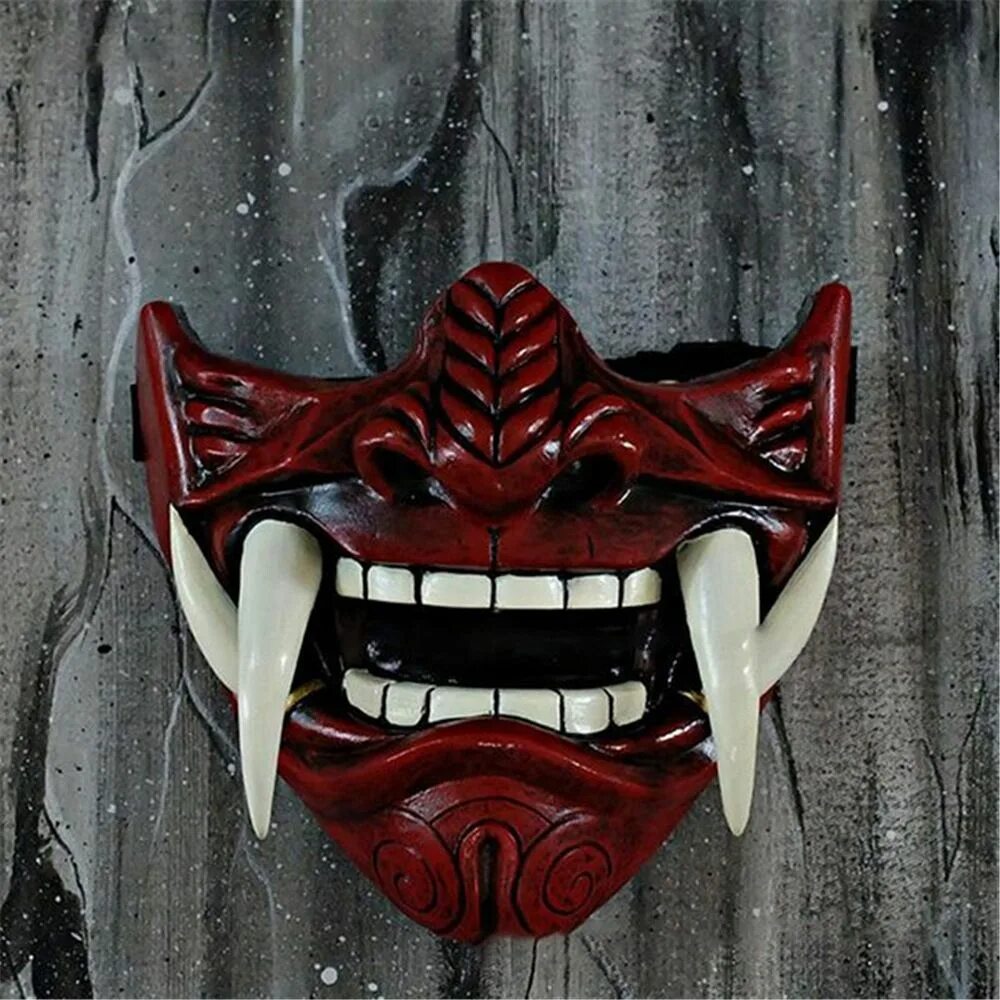 Японская маска Hannya самурая. Oni демон Самурай маска. Маска самурая Ронина Кабуки. Маска Кабуки Самурай половина. Маска демона купить