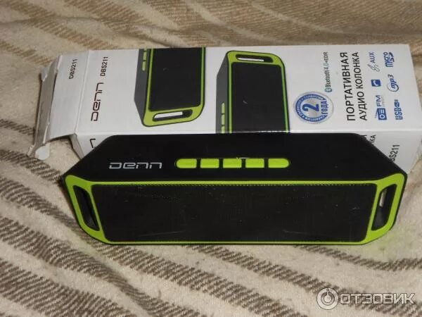 Портативная акустика DENN DBS TUBE 8 Вт - купить в интернет-магазине по низкой ц