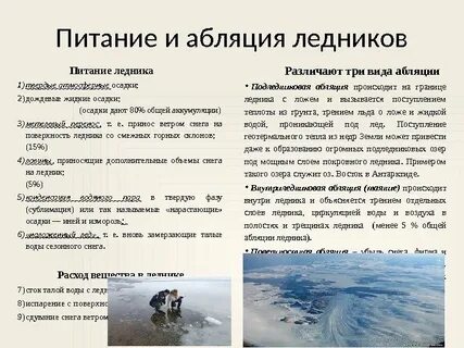 Ледниковое питание характерно для