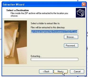 Extracted folder