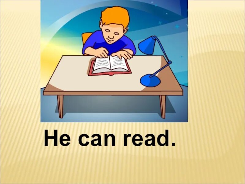 He can read english. I can read картинка. He can. Read Flashcard. He reads.