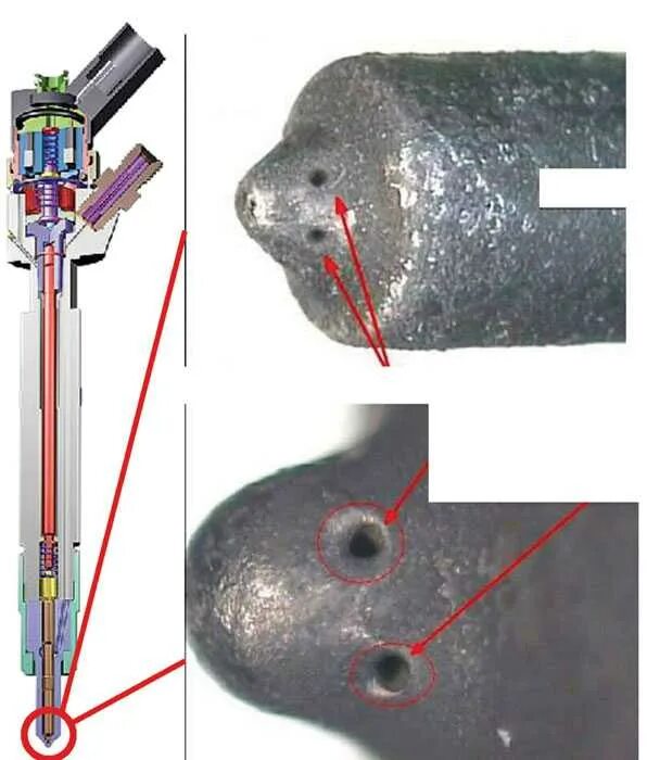 Отверстия в форсунках. Неисправная форсунка common Rail. Форсунки Bosch судовых дизелей. Диаметр отверстий под распылители форсунок дизельных. Дефекты распылителя форсунки.
