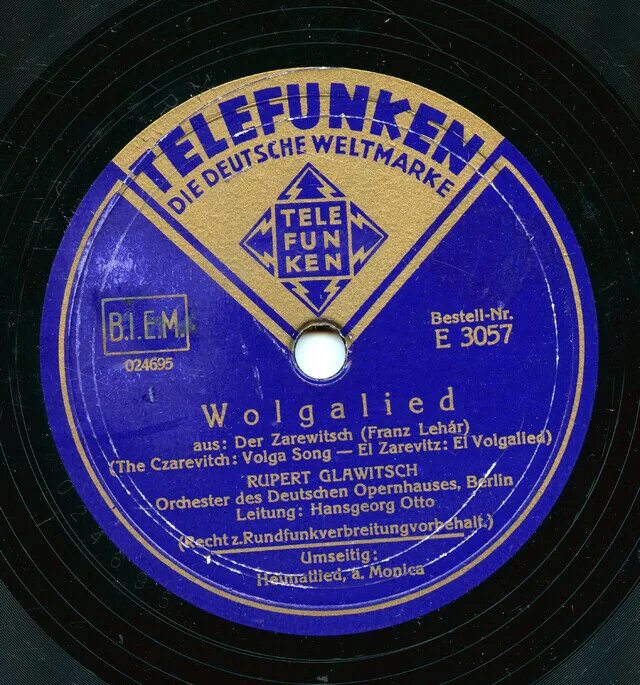 Грампластинка Telefunken. Немецкие грампластинки. Телефункен запись пластинок. Песня Волги, 1906. Рекорд русские хиты слушать