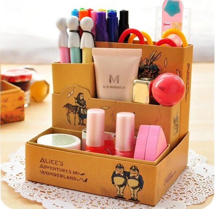 косметика карандашом. идеи для бумажной косметики. бумажная косметика. бумажная косметика вырезать. органайзер для косметики своими.