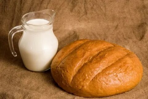 Хлеб в молоке с сыром