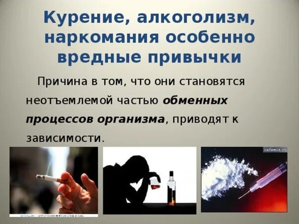 Зависимость табакокурения