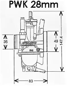 Карбюратор диаметр. Схема карбюратора PWK 34. Карбюратор CVK 32 схема. ПВК 28 карбюратор характеристики. Размеры карбюраторов PWK.