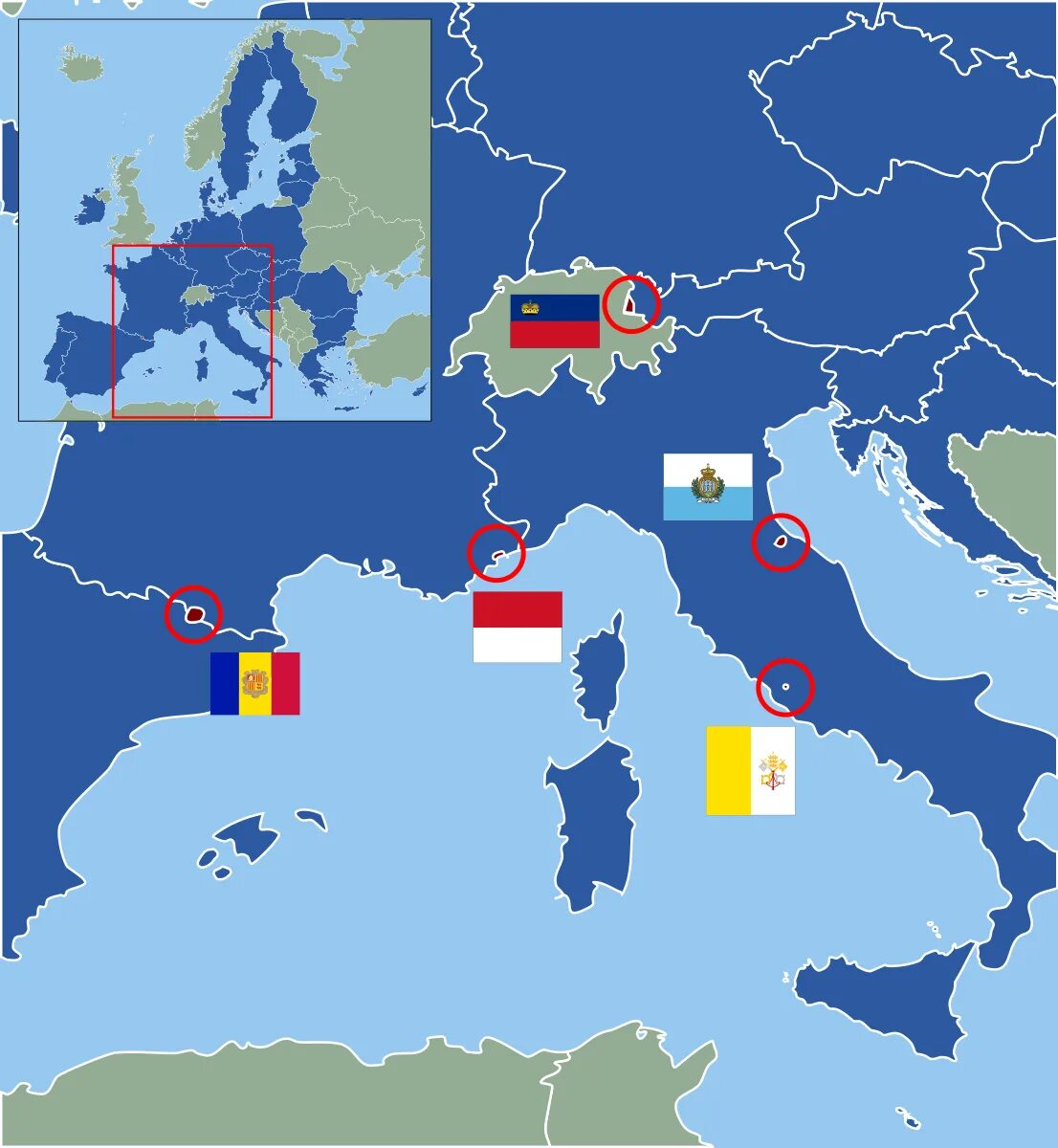 Самое маленькое европейское государство. Микрогосударства зарубежной Европы на карте. Карликовые государства Западной Европы. Государства малютки зарубежной Европы. Карликовые государства зарубежной Европы.