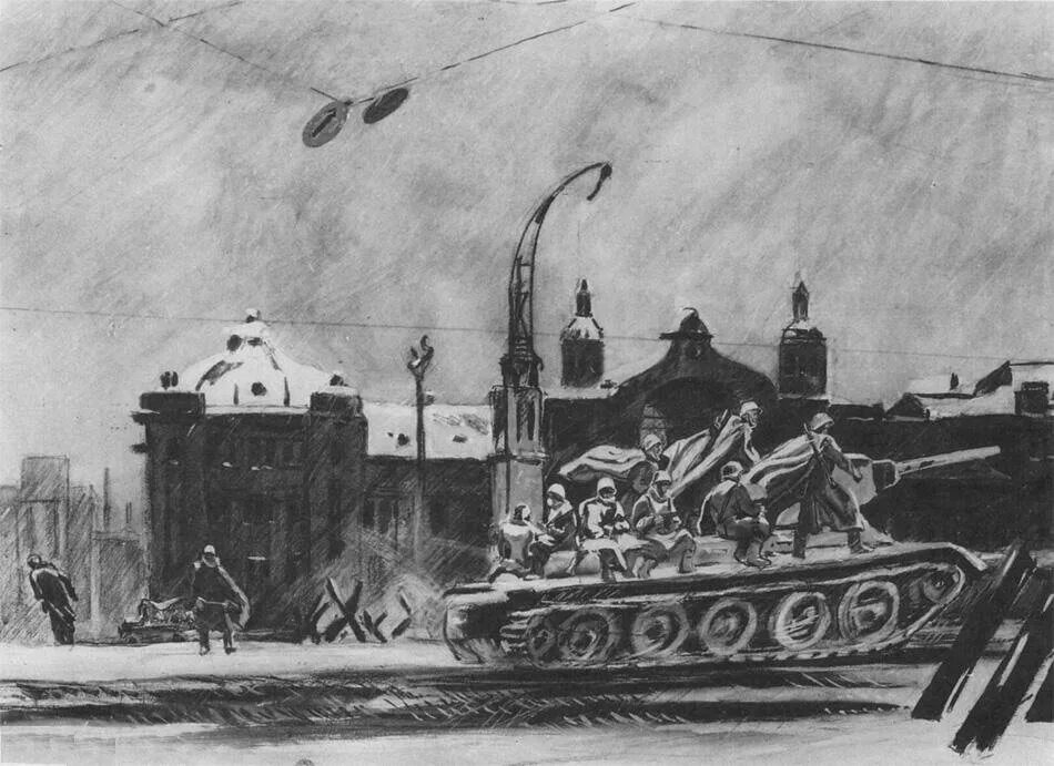 Город дейнека 1942. Картина дейнека танки идут на фронт. дейнека окраина москвы ноябрь 1941 картина. оборона севастополя дейнека танк.