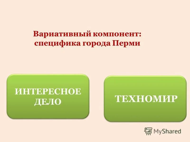 Программа вариативного компонента. Программа вариативного компонента