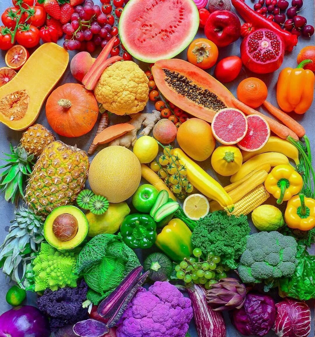 Овощи и фрукты. Растительные продукты. Красивые овощи. Разные фрукты и овощи.