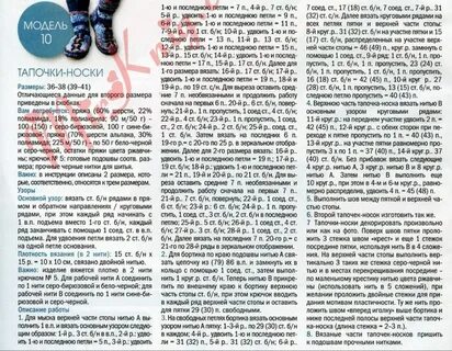 Описание мужских тапочек спицами