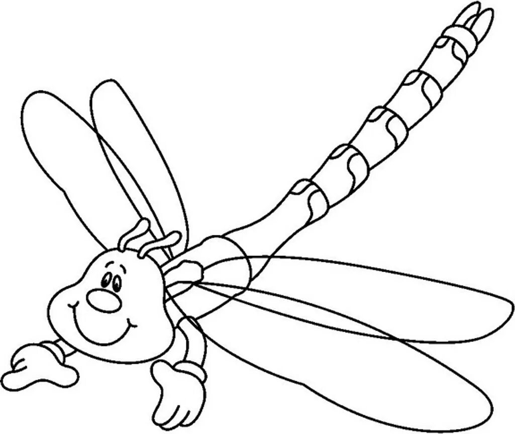 Стрекоза распечатать картинка