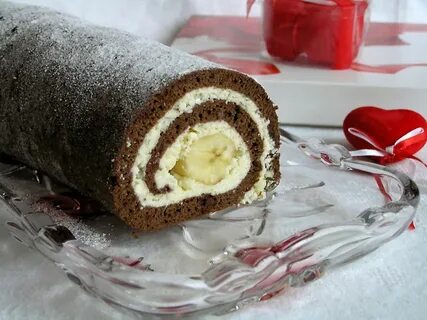Рулет с печенью и какао
