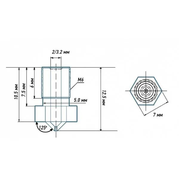 Купить SWMAKER 4 шт./компл. высокого качества V6 сопло для 3D принтеров hotend P