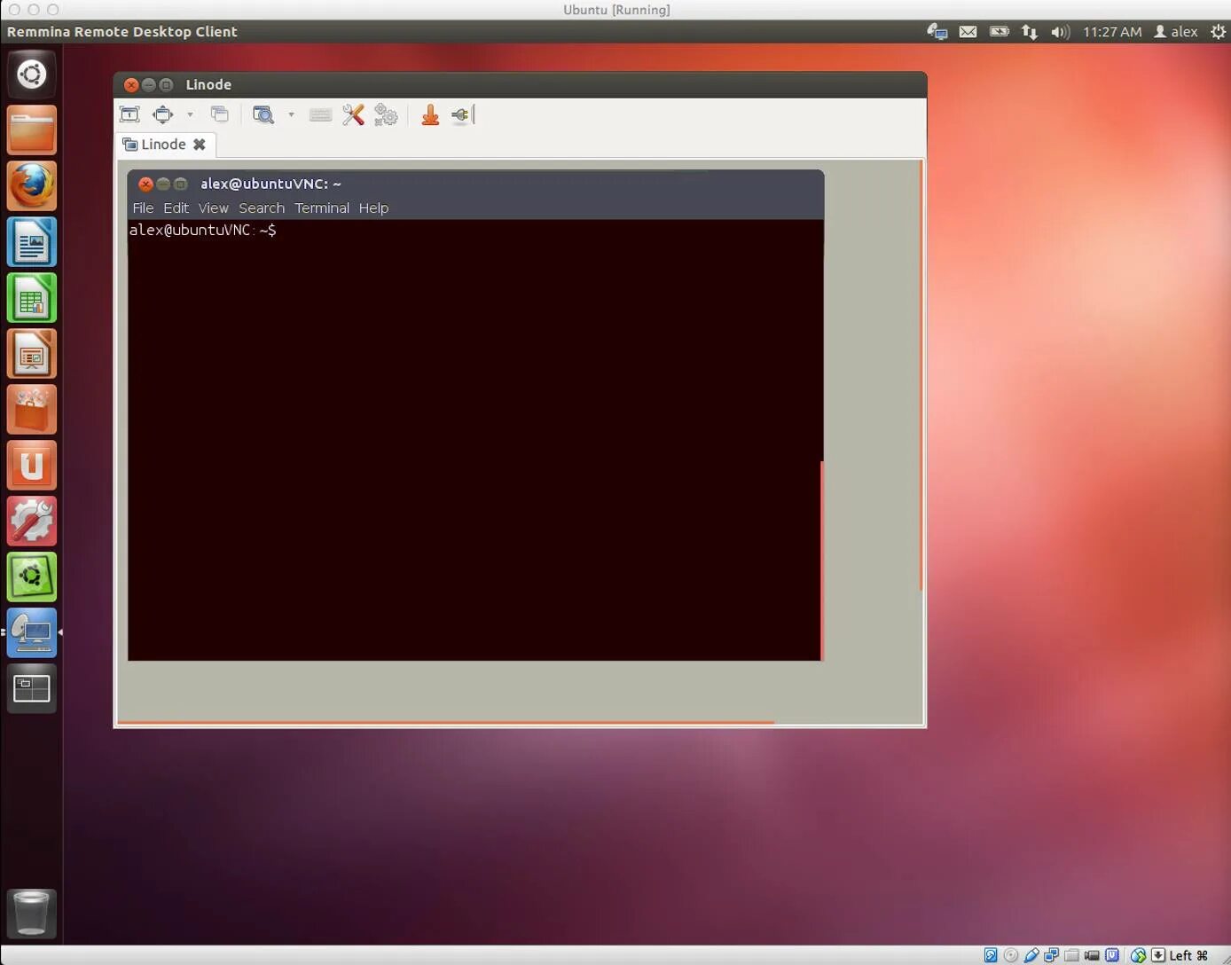 Убунту 12.04. Сервер Ubuntu с графическим интерфейсом. VNC Linux. Remmina Linux.