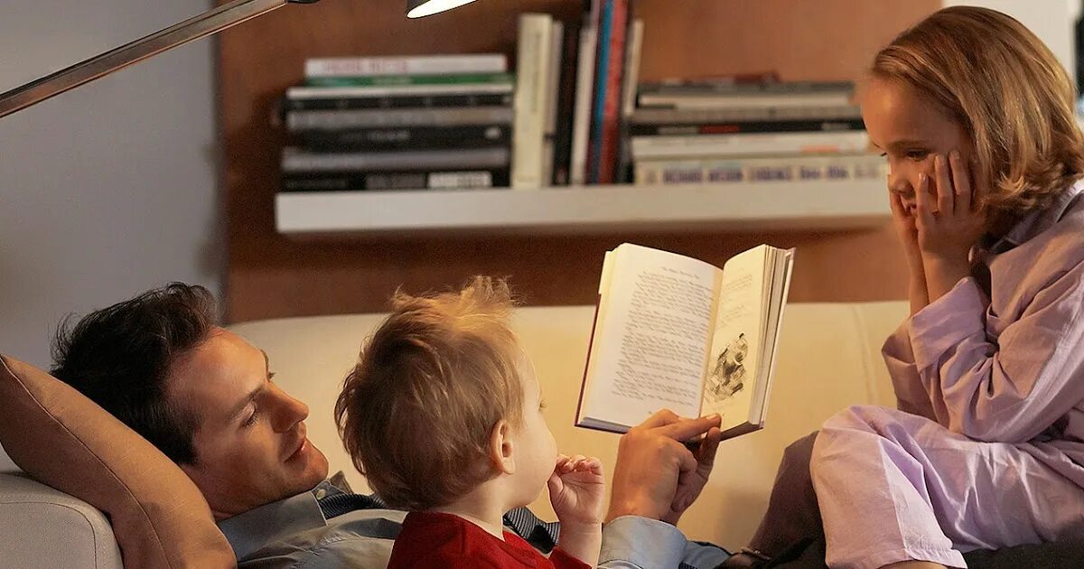 Dad reads
