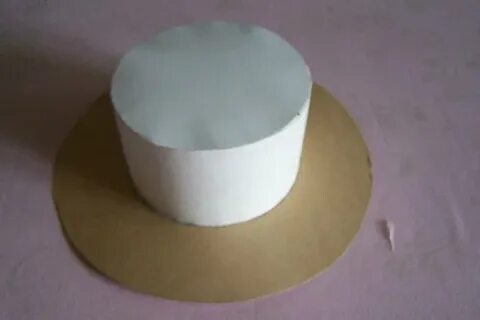 Шляпа из картона для снеговика