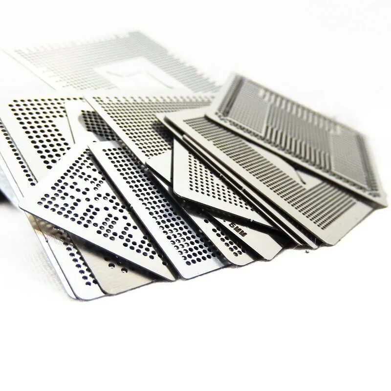 Набор трафаретов для реболлинга bga 27 шт. Трафарет для реболлинга bga. Набор bga трафаретов для реболлинга. Трафареты для реболлинга. Трафареты для реболлинга.