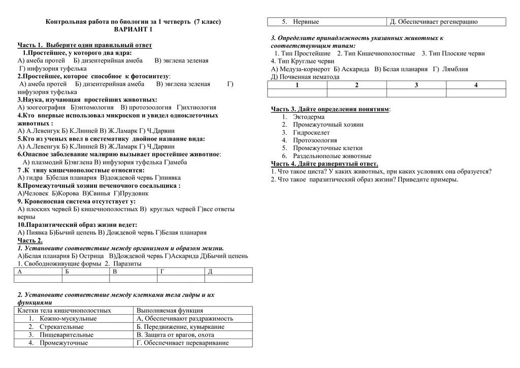 Годовая контрольная работа по биологии 9. Биология 7 класс контрольная работа. Итоговая контрольная по биологии 7 класс латюшин с ответами. Контрольная работа по биологии за 3 четверть. Контрольные по биологии 7 класс с ответами.