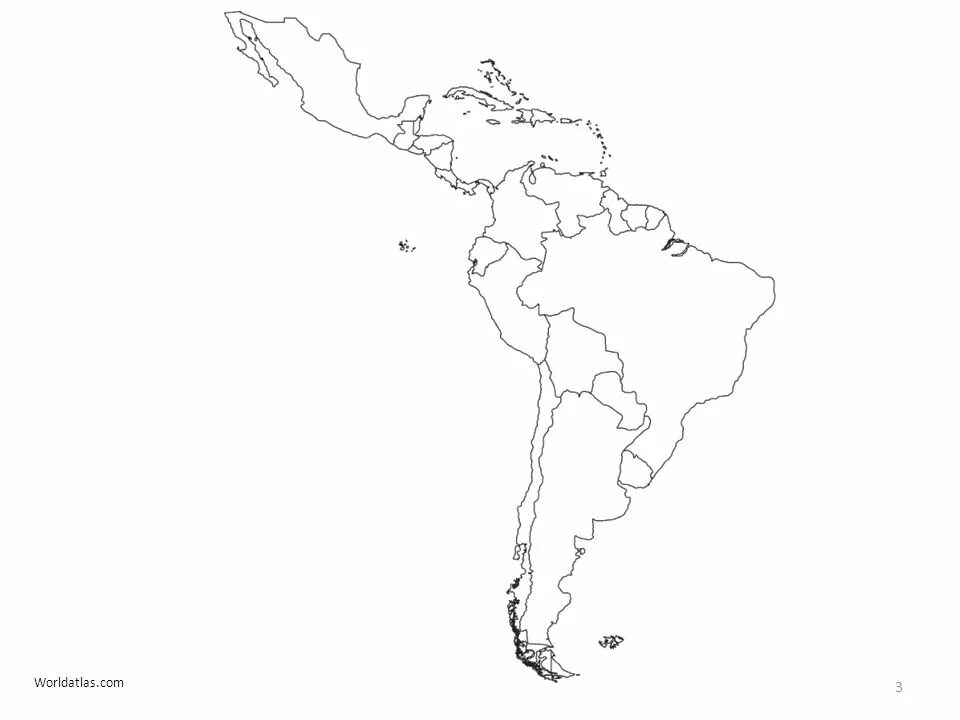 Латинская америка контурная карта 10 11. Контурная карта Латинской Америки. Карта Латинской Америки без подписей. Политическая карта Латинской Америки. Политическая контурная карта Южной Америки.