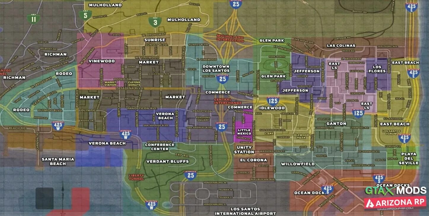 Карта рп сервера. Карта самп с названиями районов. Карта Лос Сантоса с районами ГТА са. Карта гетто ГТА са название улиц. Карта Лос Сантоса ГТА са с названиями улиц.